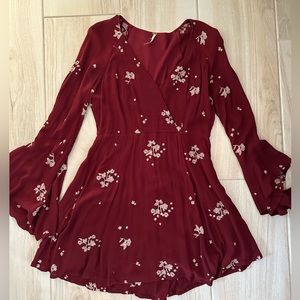 Maroon Free People Dress